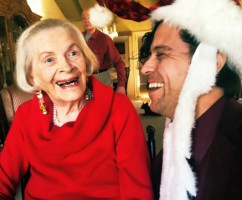 Alexander Polinsky with grandmother Gladys