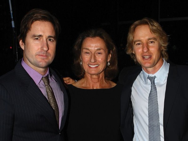 Andrew Wilson's mother Laura Wilson with sons- Luke & Owen Wilson