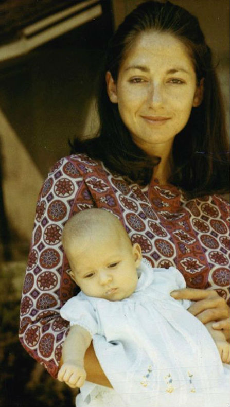 baby Alexandra Hedison with mother Bridget Mori