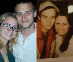 Brandon Flynn with sisters- Danielle & Jaime Flynn