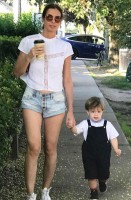 Carole Radziwill with her nephew
