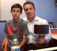 Chris Cuomo with son Mario Cuomo
