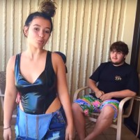 Danielle Cohn with her brother Chad Cohn
