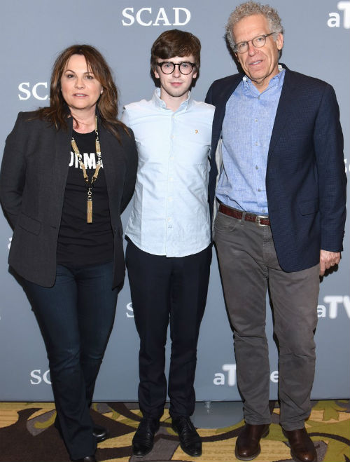 Freddie Highmore with parents- Sue Latimer & Father Edward Highmore