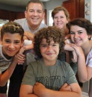 Gaten Matarazzo with family