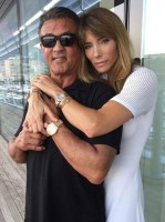 Jennifer Flavin with husband Sylvester Stallone