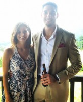 Kaitlan Collins with Will Douglas