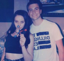 Kalama Epstein with his girlfriend Daniela Leon