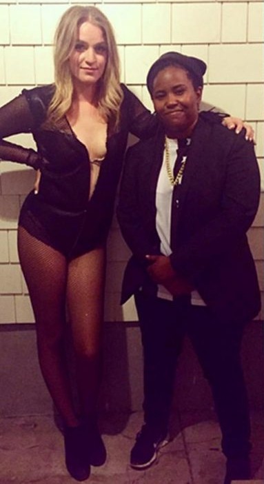 Katia Washington with her rumored girlfriend