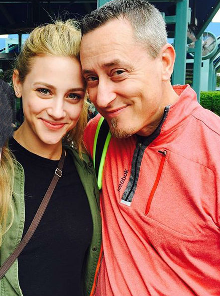 Lili Reinhart with Father