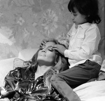 Little Max helping mom with her headache