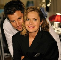 Maggie Lawson with James Roday
