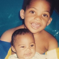 O'Shea Jackson with sister Kareema Jackson