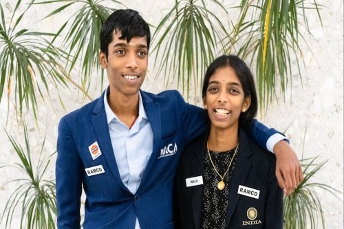Praggnanandhaa and Vaishali