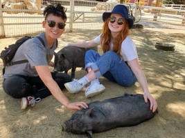 Sadie Sink at the Gentle Barn