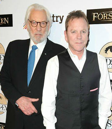 Sarah Sutherland's father Kiefer Sutherland & grandfather Donald Sutherland