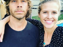 Sarah Wright with husband Eric Olsen