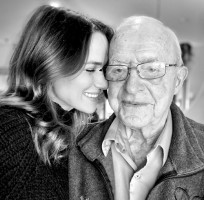 Shantel VanSanten with her grandfather