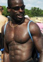Sterling K Brown showing off his perfect Abs