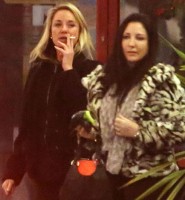 Tamzin Outhwaite smoking