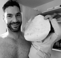Tom Ellis with daughter