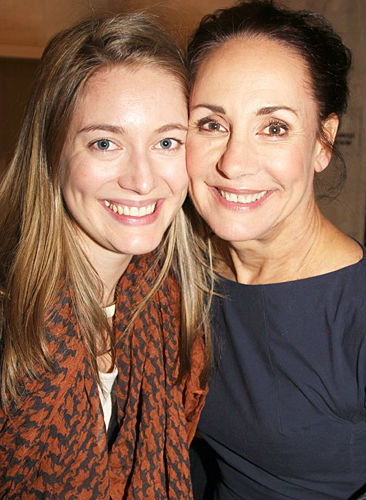 Zoe Perry with her mother Laurie Metcalf